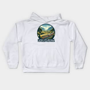 Train, Rail Dreams Kids Hoodie